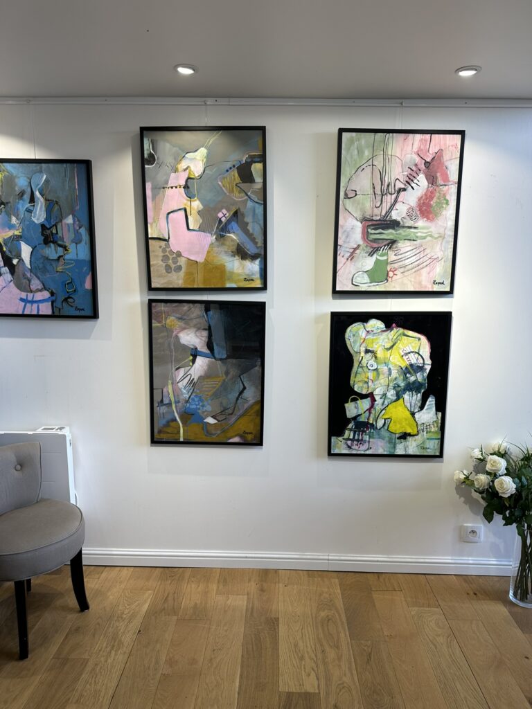 Abstrait papiers encadrés